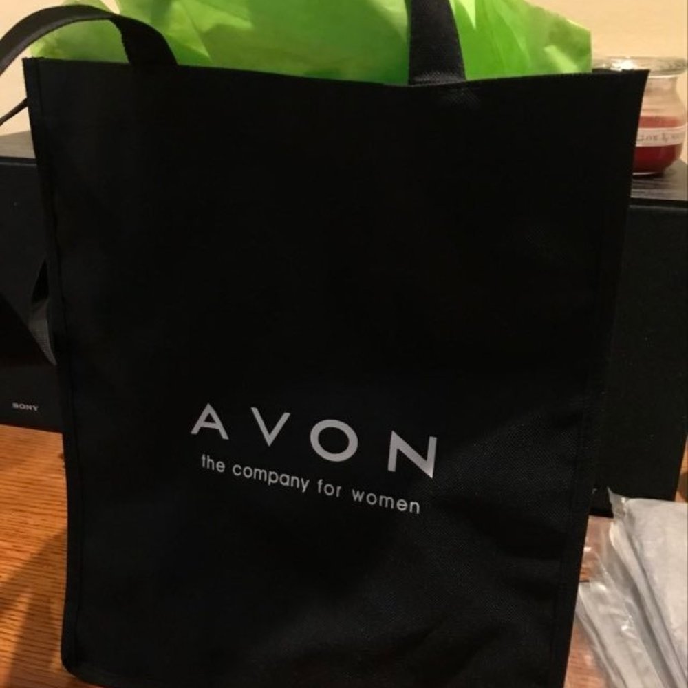 Lot of 5 Avon canvas bags - new